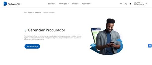 Como fazer para cadastrar procurador no site do DETRAN de São Paulo