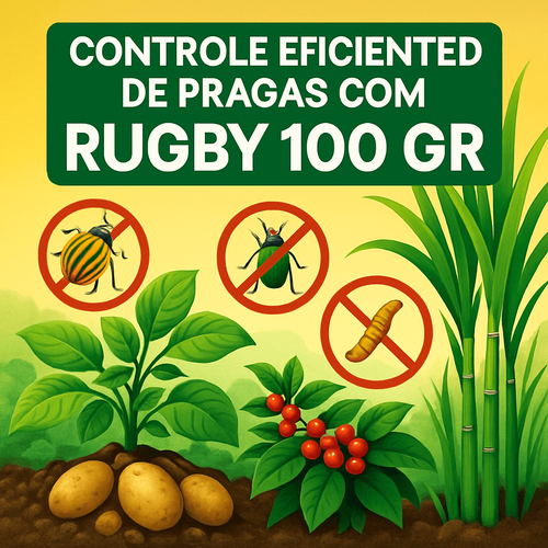 Controle Eficiente de Pragas com Rugby 100 GR